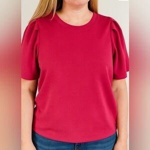Women’s puff detail sleeves t-shirt